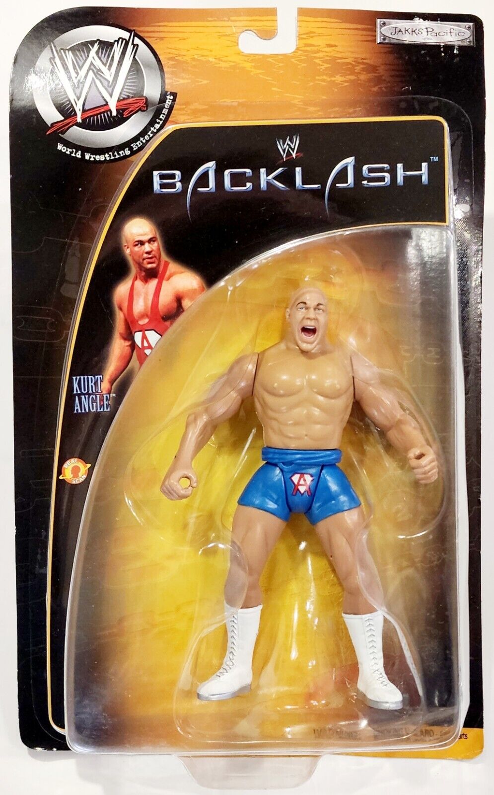 2002 WWE Jakks Pacific Backlash Series 1 Kurt Angle [Exclusive ...