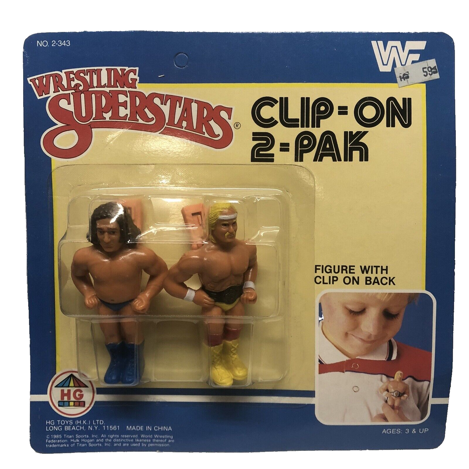 HG Toys WWF Clips-Ons & Zipper Clips