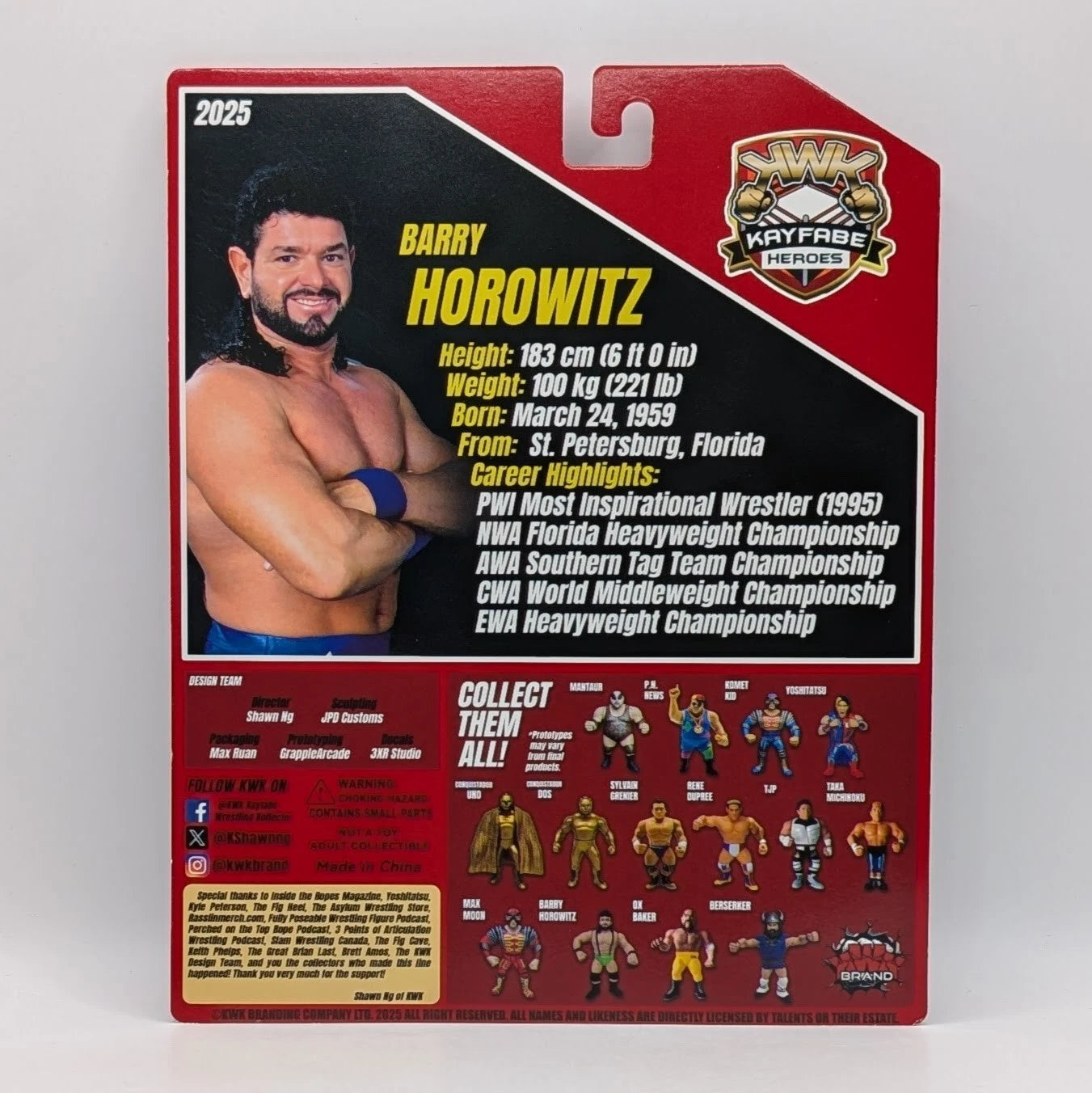 2025 KWK Kayfabe Heroes Barry Horowitz [With Blue Trunks]