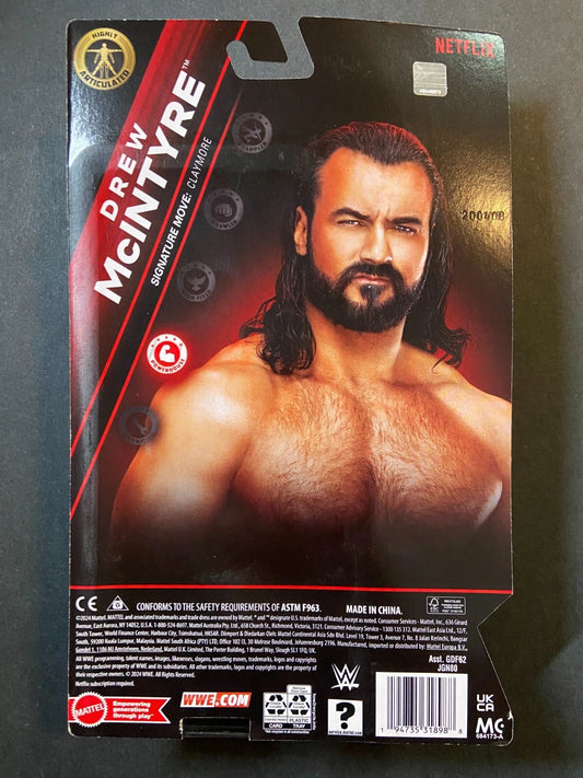 2024 WWE Mattel Main Event Raw on Netflix Drew McIntyre