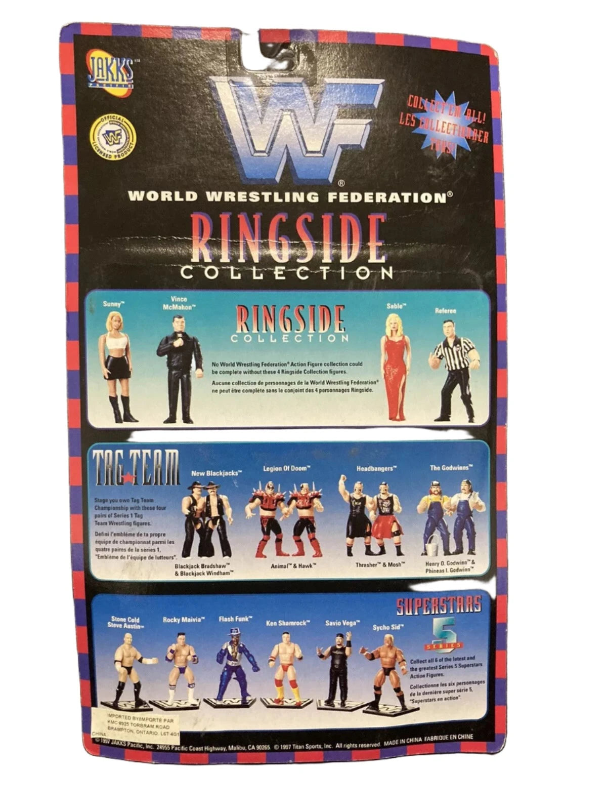 1997 WWF Jakks Pacific Ringside Collection Series 1 Vince McMahon