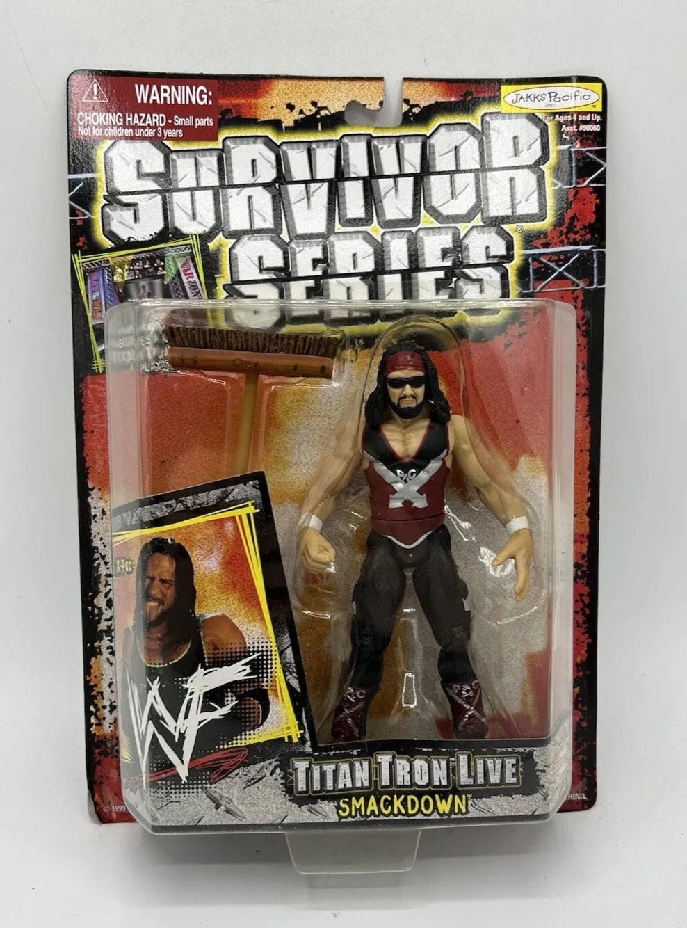 1999 WWF Jakks Pacific Titantron Live Smackdown Series 1 X-Pac