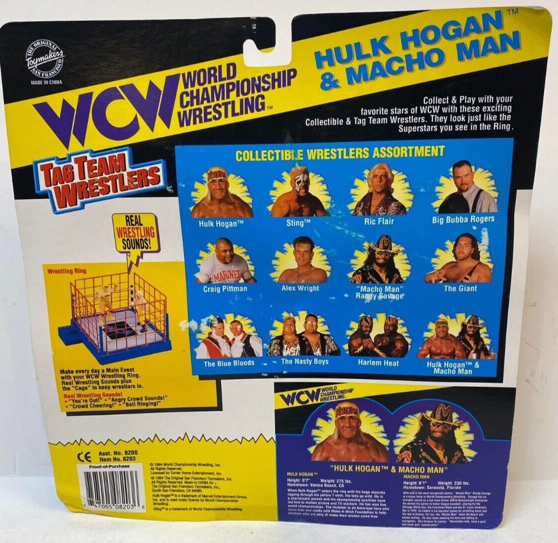 1996 WCW OSFTM Collectible Wrestlers [LJN Style] Tag Team Wrestlers Series 3 Hulk Hogan & Macho Man [Exclusive]