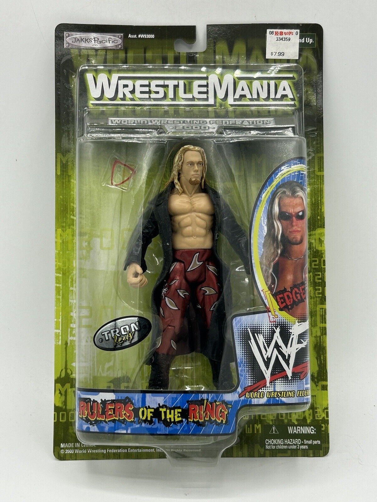 2000 WWF Jakks Pacific Titantron Live Rulers of the Ring Series 1 Edge ...