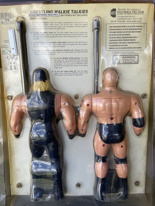 1999 WCW Columbia Tel-Com Slam Bam! Wrestling Walkie Talkies: Goldberg & Hollywood Hogan