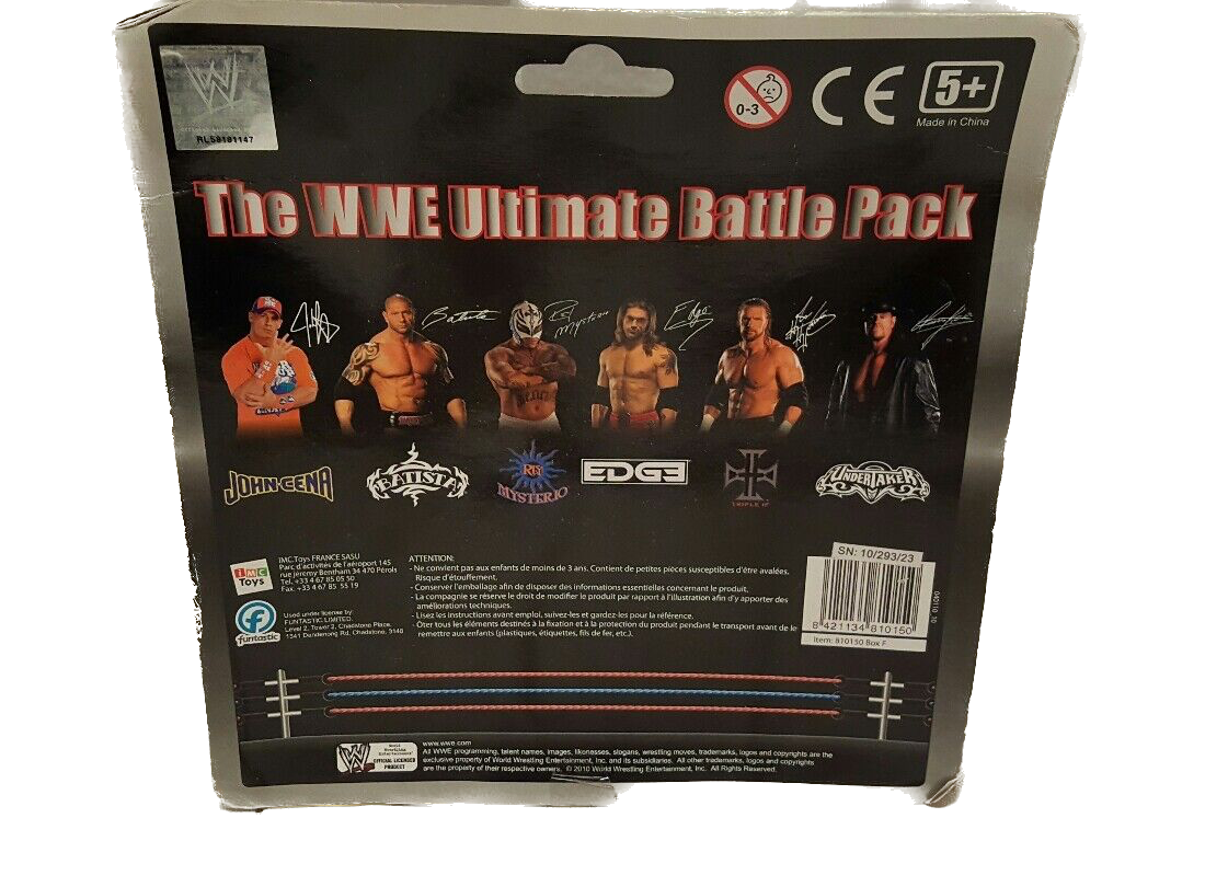 2010 WWE IMC Toys Ultimate Thumb Wrestlers 6-Pack: Edge, John Cena, Batista, Rey Mysterio, Undertaker & Triple H