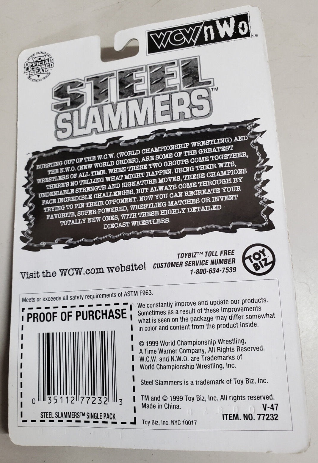 1999 WCW Toy Biz Steel Slammers Sting