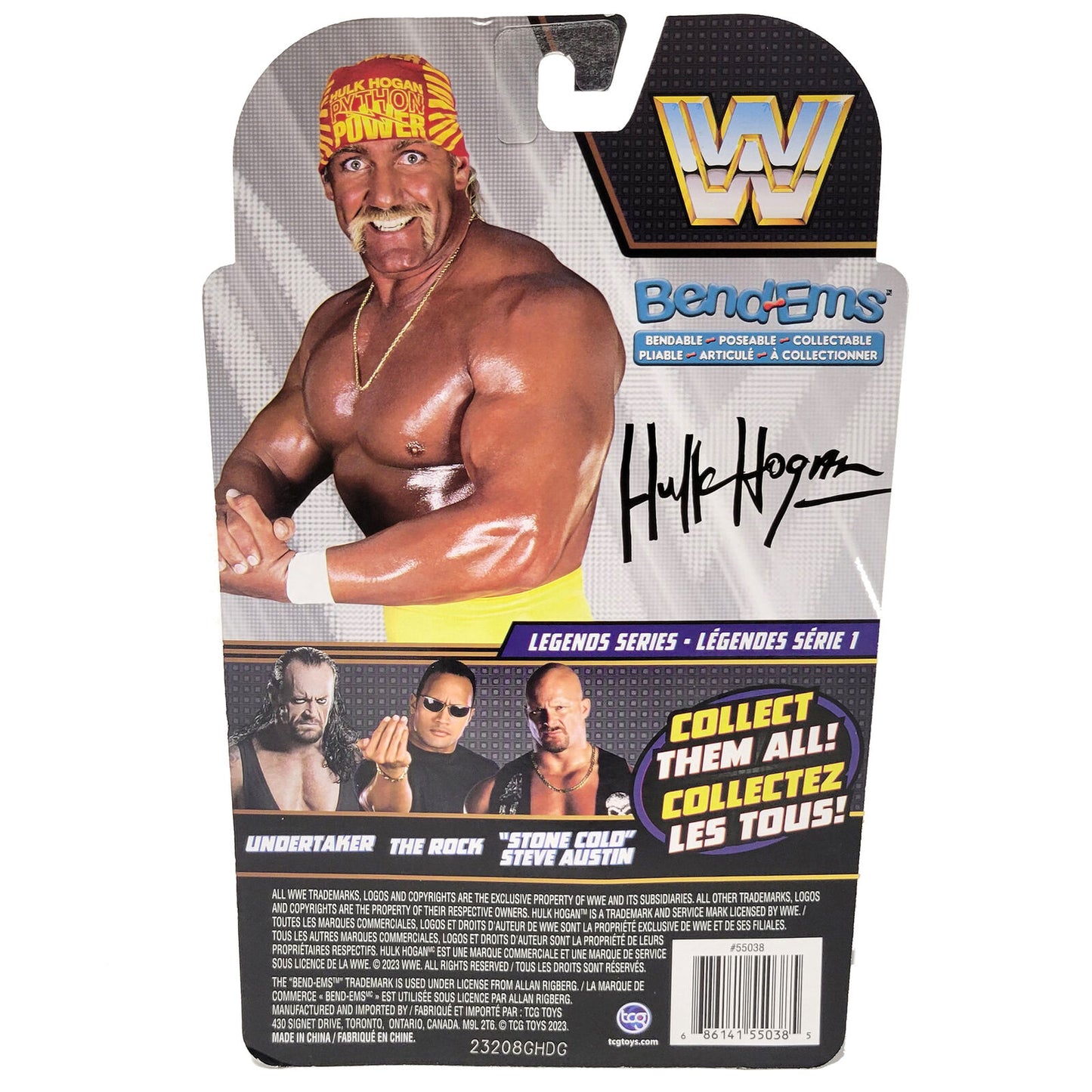 2023 WWE TCG Toys Bend-Ems Legends Series 1 Hulk Hogan