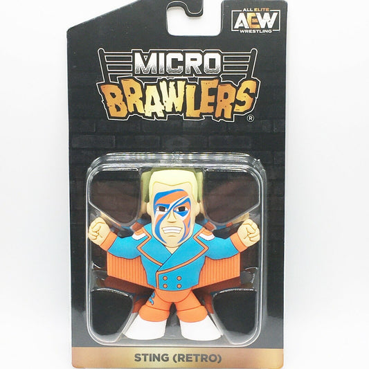 2022 AEW Pro Wrestling Tees Micro Brawlers Limited Edition Sting [Retro]