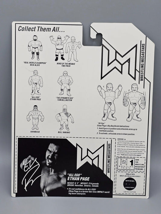 2021 Chella Toys Wrestling Megastars Series 1 "All Ego" Ethan Page [With Red Trunks]