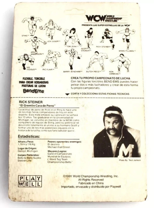 1991 WCW Play Well Bend-Ems Rick Steiner