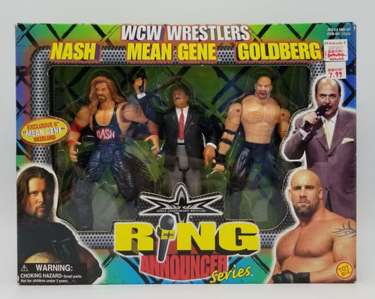 1999 WCW Toy Biz Ring Announcer Series: Nash, Mean Gene & Goldberg