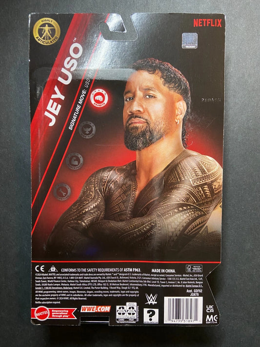2024 WWE Mattel Main Event Raw on Netflix Jey Uso