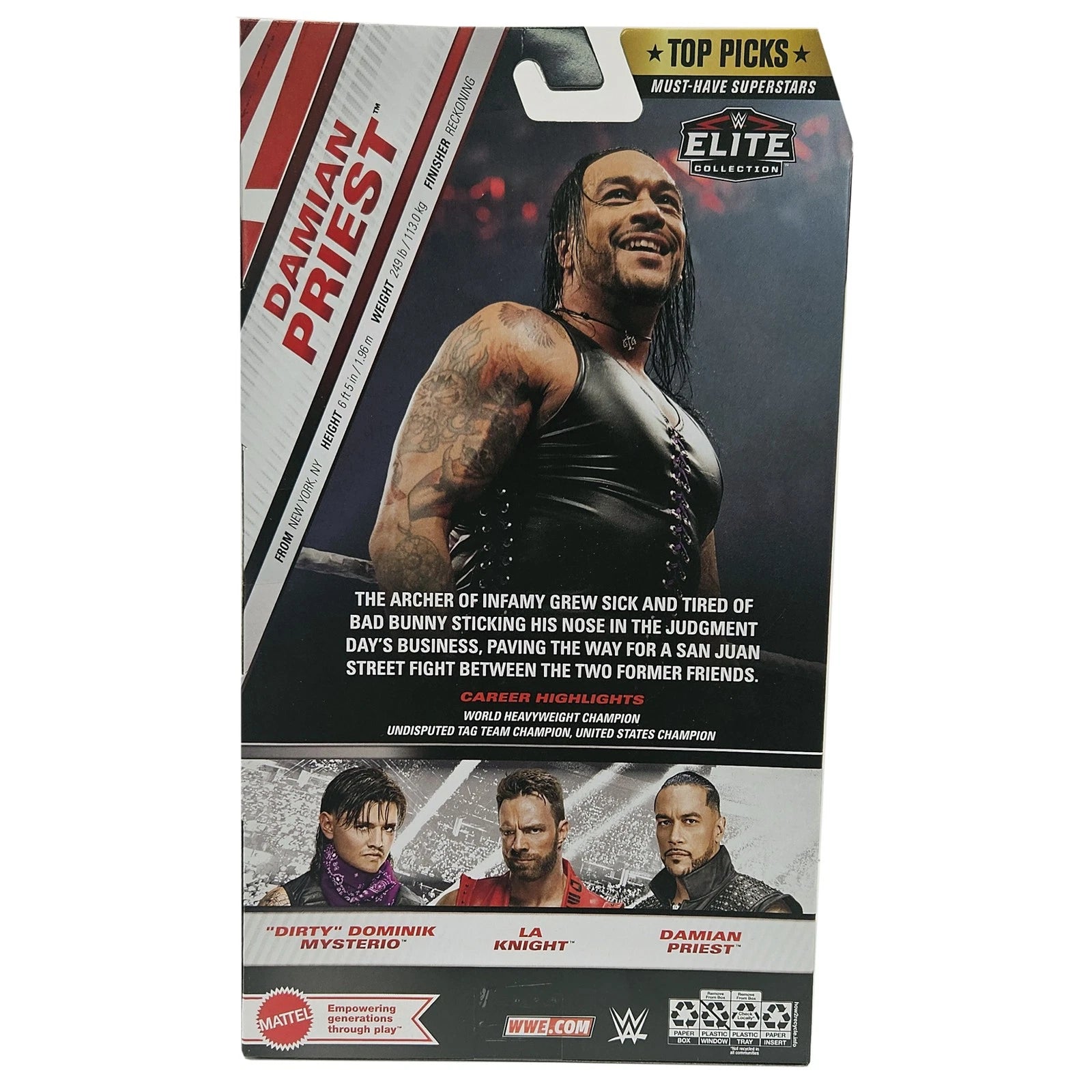 2025 WWE Mattel Elite Collection Top Picks Damian Priest