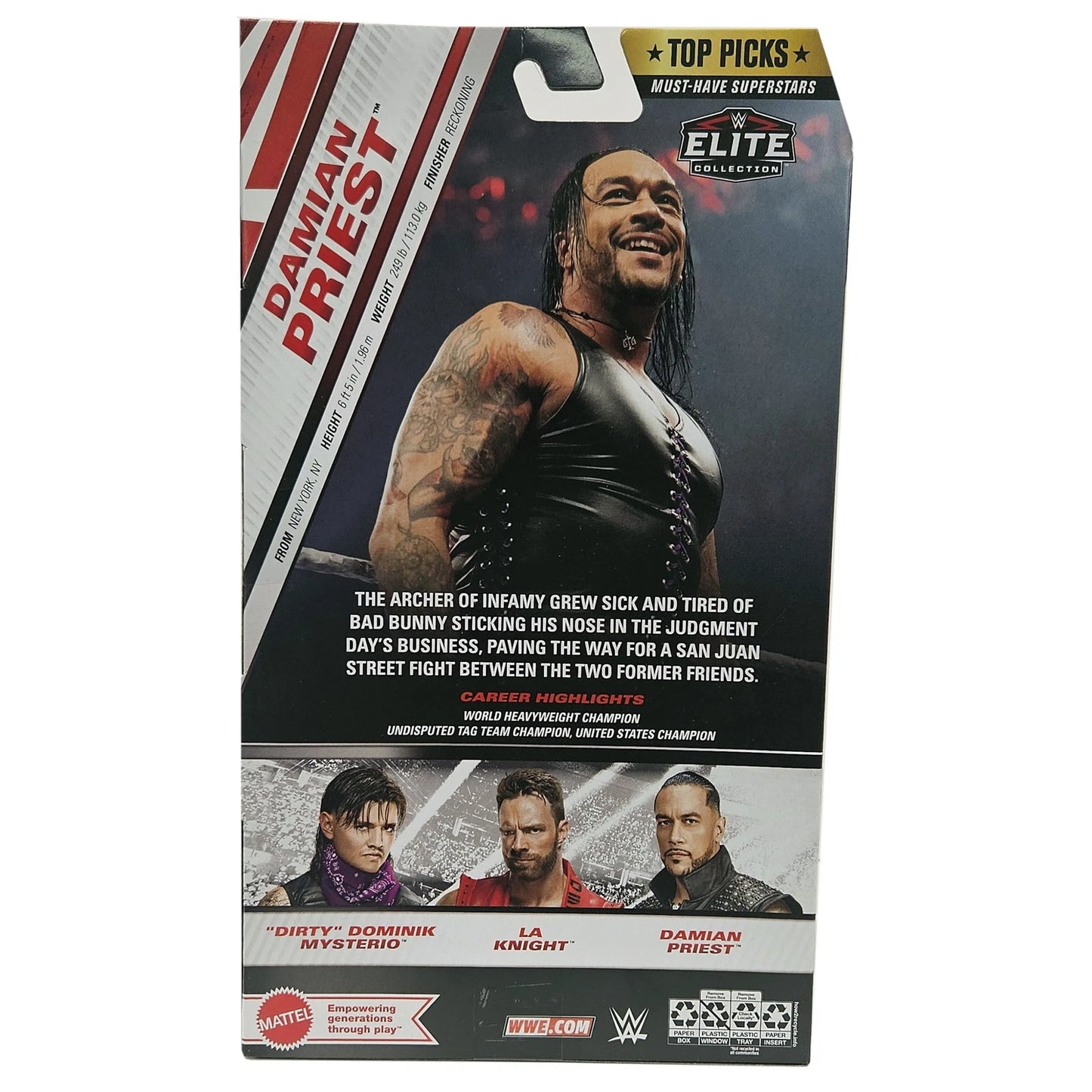 2025 WWE Mattel Elite Collection Top Picks Damian Priest