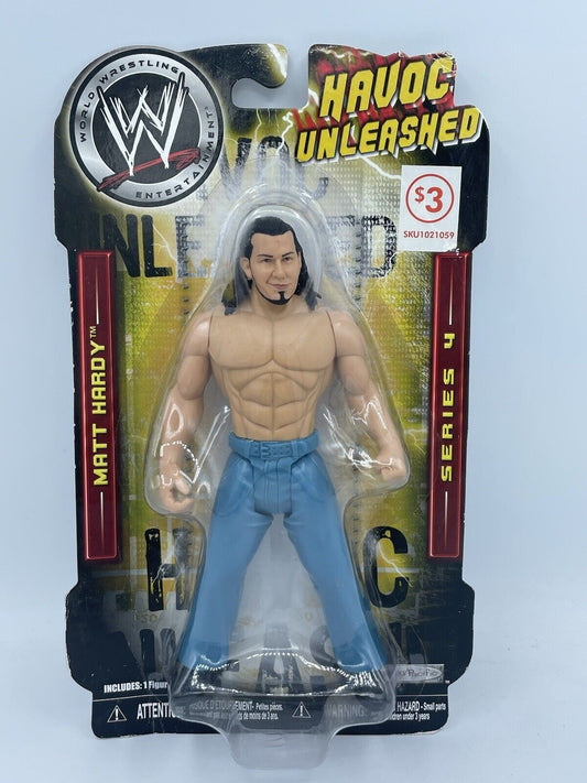 2008 WWE Jakks Pacific Bone-Crunching Action Havoc Unleashed Series 4 Matt Hardy