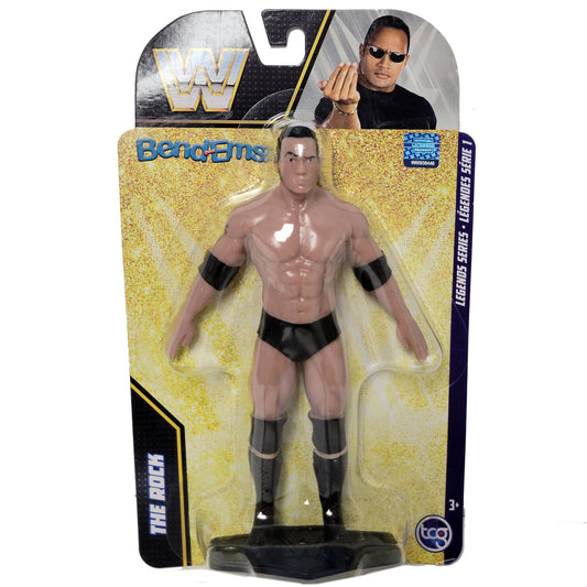 2023 WWE TCG Toys Bend-Ems Legends Series 1 The Rock
