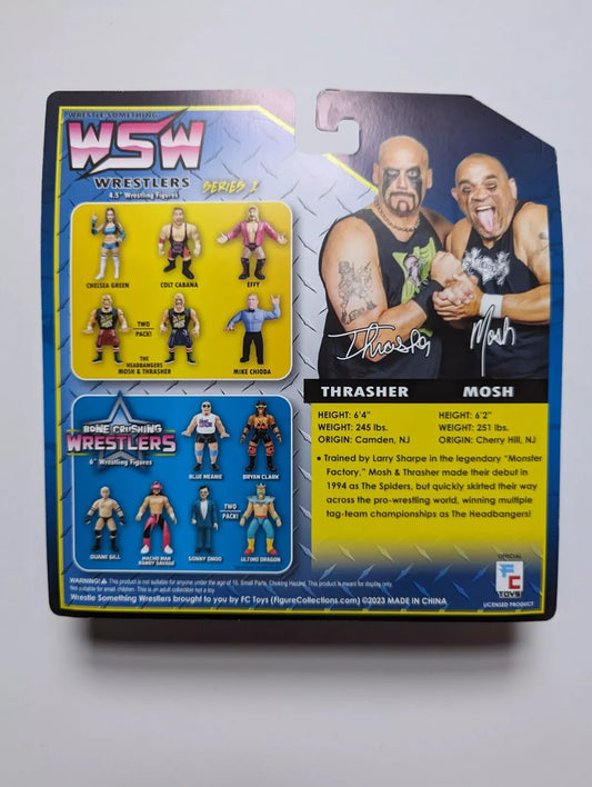 2023 FC Toys Wrestle-Something Wrestlers Series 1 2-Pack: Headbangers Mosh & Thrasher [Variant]