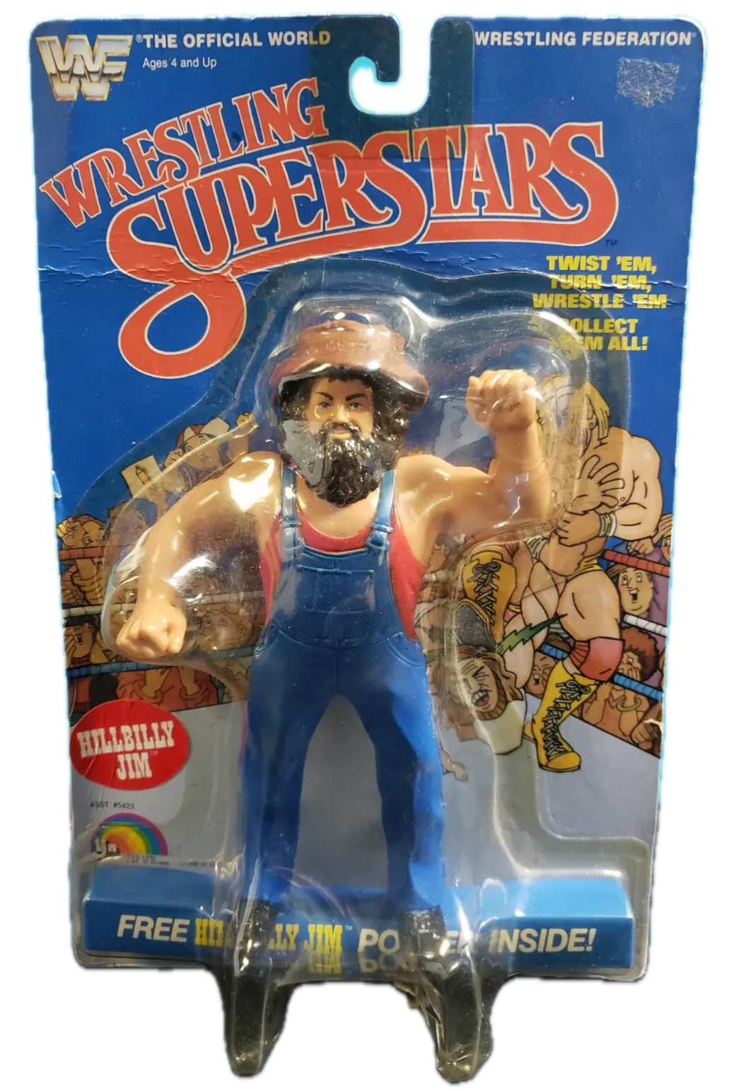 1985 WWF LJN Wrestling Superstars Series 1 Hillbilly Jim