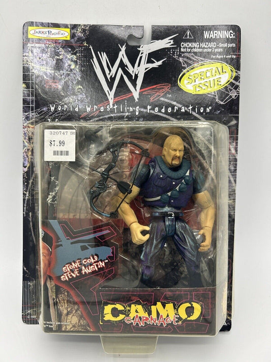 1999 WWF Jakks Pacific Camo Carnage Special Issue Stone Cold Steve Austin
