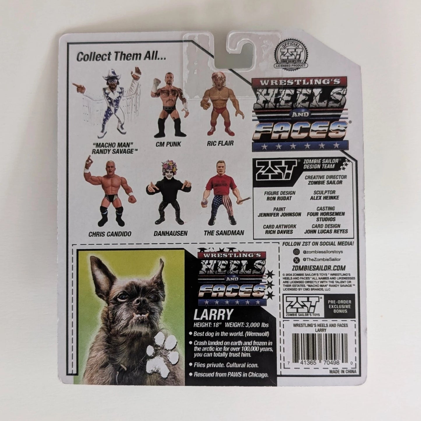 2024 Zombie Sailor's Toys Wrestling's Heels & Faces Larry