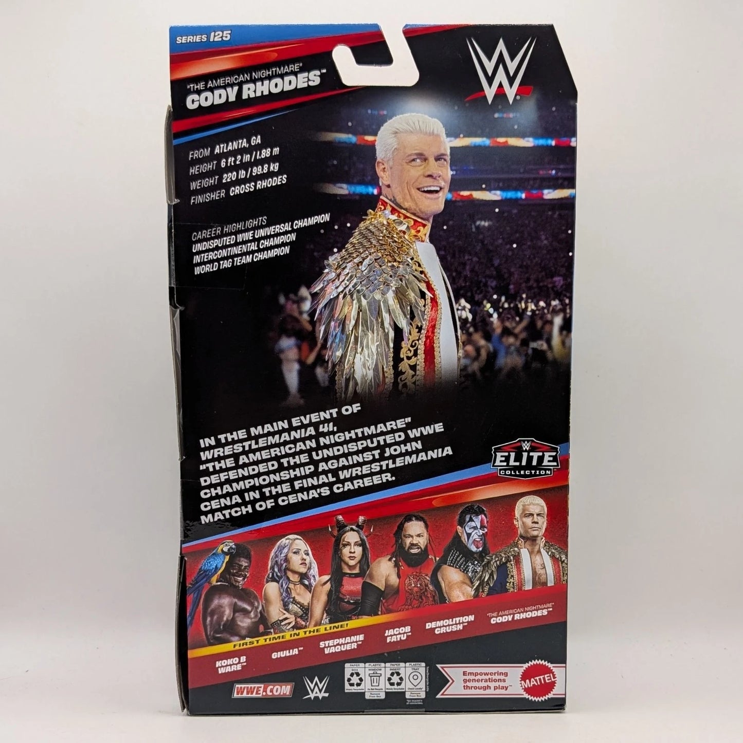 2026 WWE Mattel Elite Collection Series 125 "The American Nightmare" Cody Rhodes