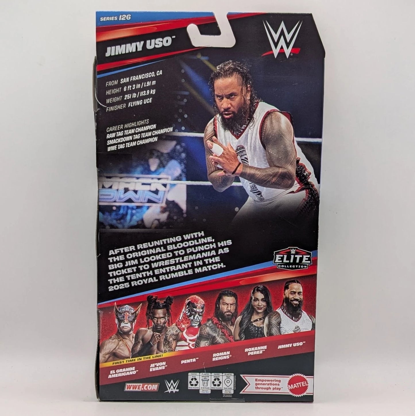 2026 WWE Mattel Elite Collection Series 126 Jimmy Uso