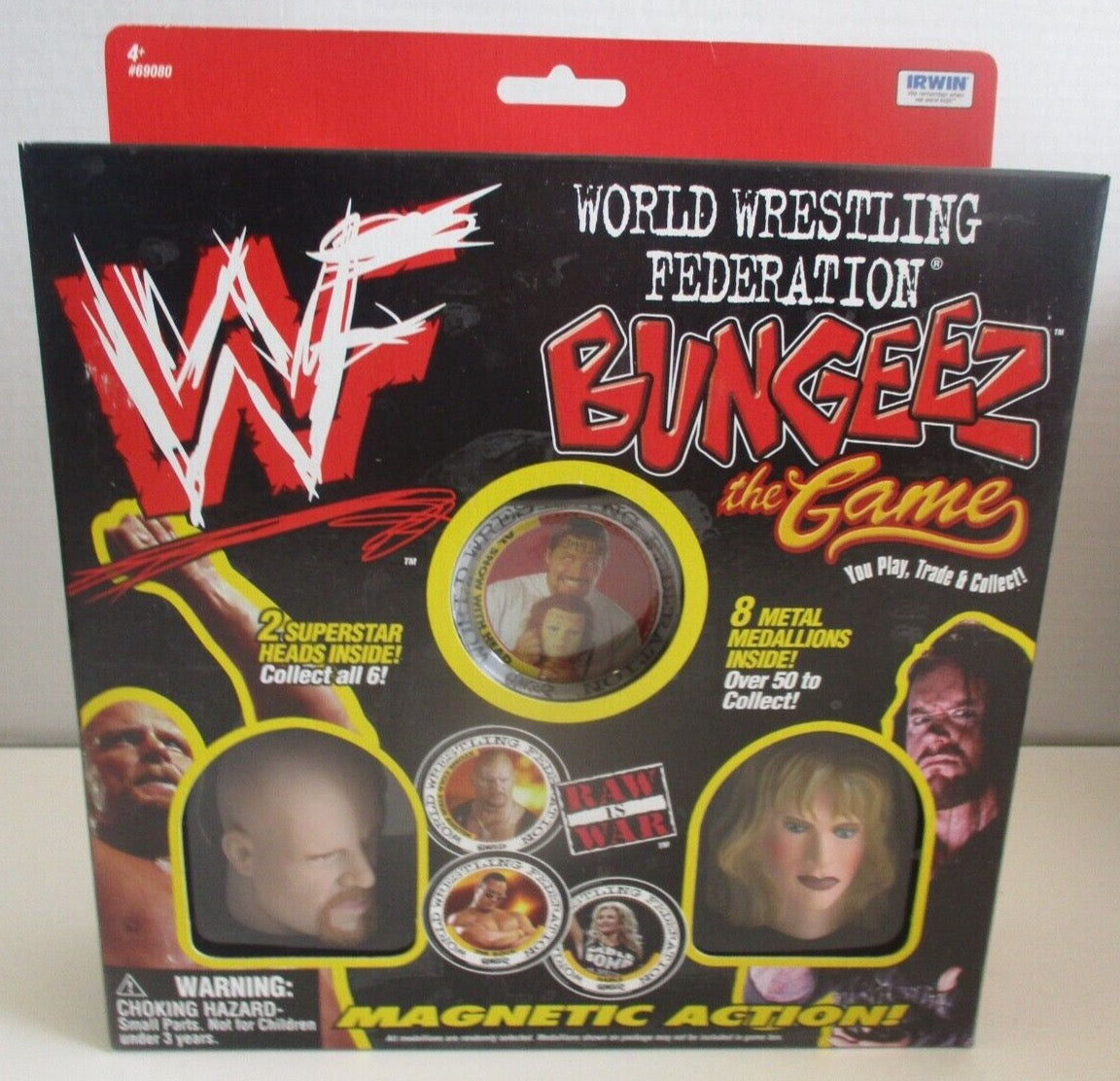 1999 WWF Irwin Toy Bungeez the Game [With Stone Cold Steve Austin & Sable]