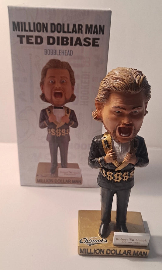 2025 Lakeshore Chinooks "Million Dollar Man" Ted DiBiase Bobblehead [With Black Suit]