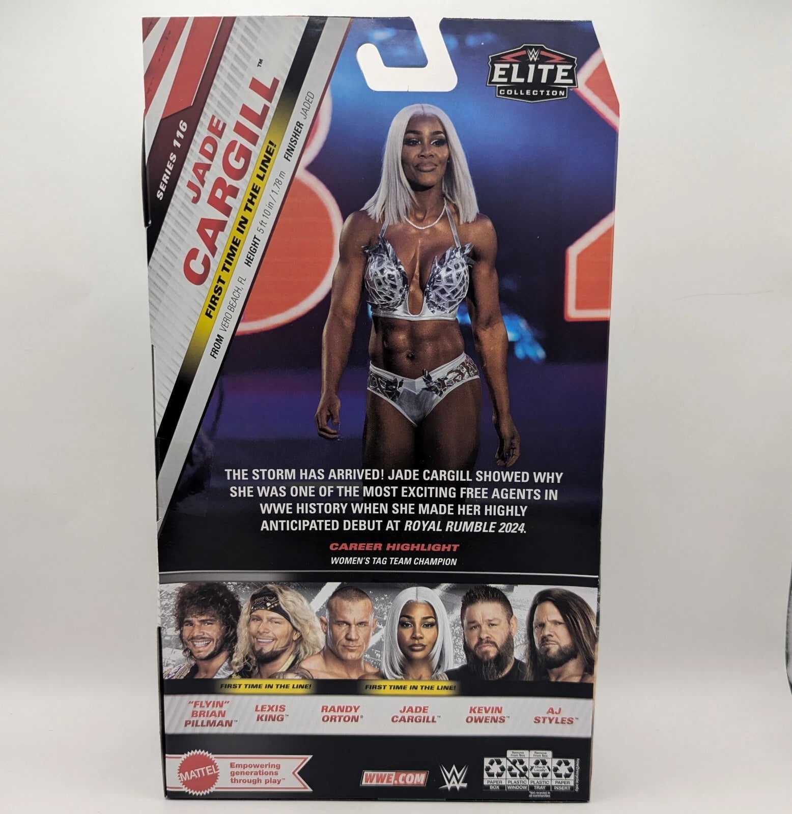 Ringside Jade Cargill - Figura de acción de lucha libre de juguete de la serie 4 inigualable de AEW Ringside Jade Cargill - Figura de acción de lucha libre de juguete de la serie 4 inigualable de AEW