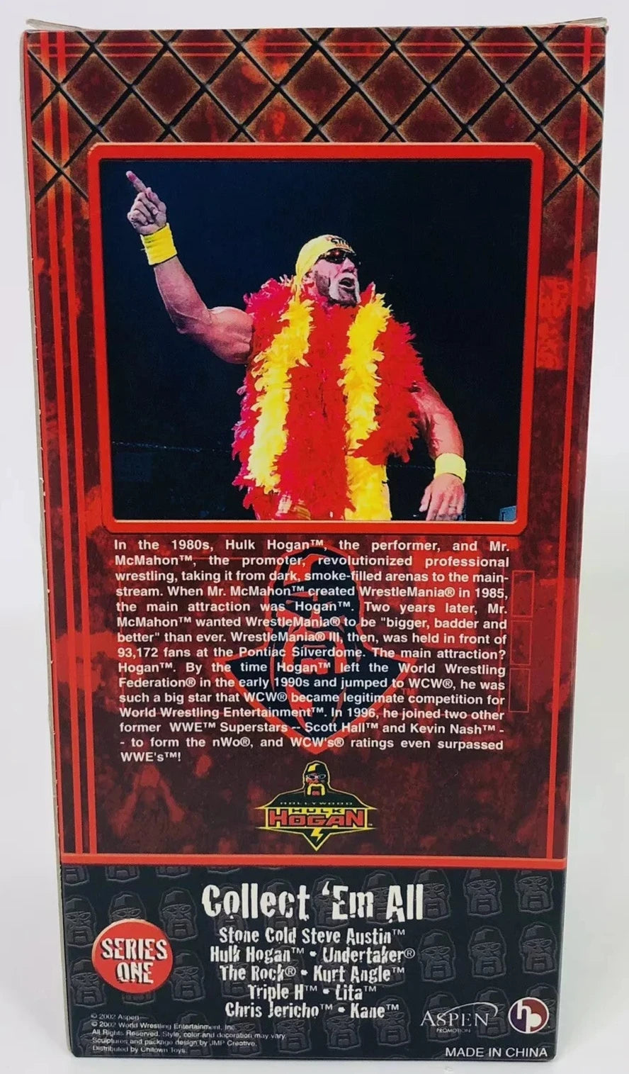 2002 WWE Aspen Rumble Heads Series 1 Hollywood Hulk Hogan