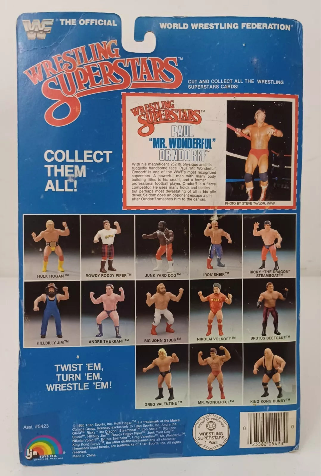 1986 WWF LJN Wrestling Superstars Series 2 Mr. Wonderful