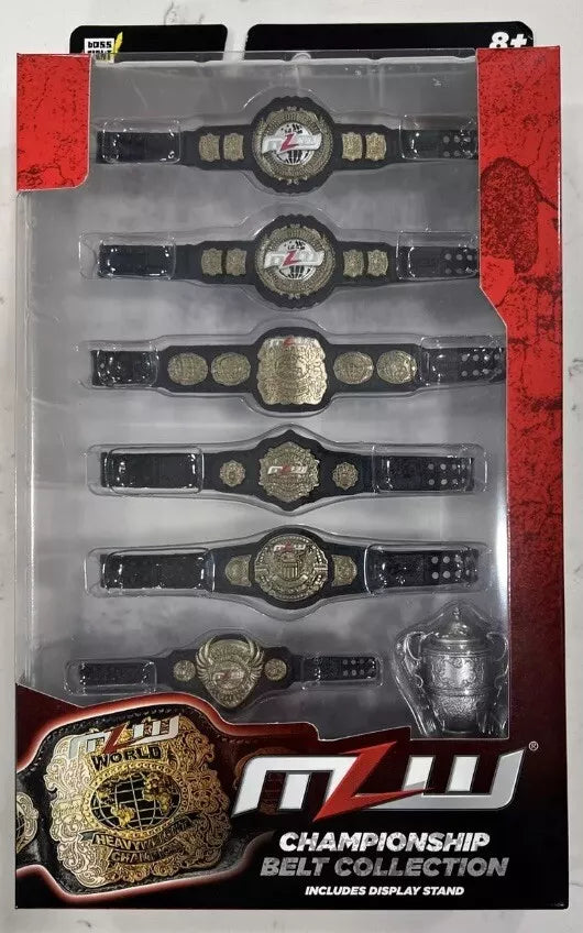 2024 MLW Boss Fight Studio Championship Belt Collection Accessory Set