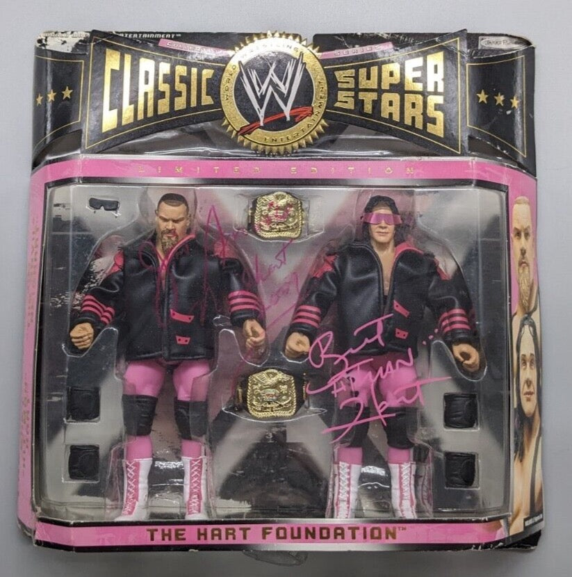 2008 WWE Jakks Pacific Classic Superstars The Hart Foundation: Jim "The Anvil" Neidhart & Bret "Hit Man" Hart [Exclusive]