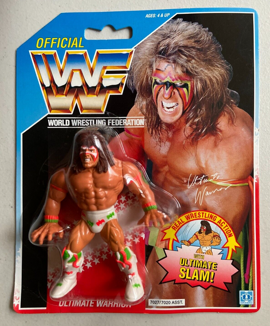 1991 WWF Hasbro Series 2 Ultimate Warrior with Ultimate Slam!