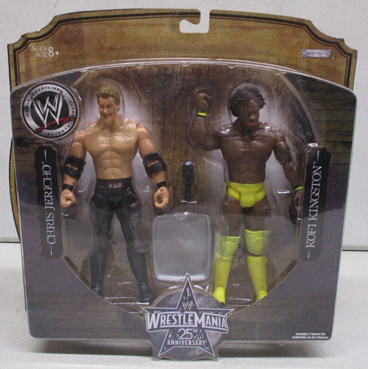 2009 WWE Jakks Pacific Ruthless Aggression WrestleMania 25th Anniversary 2-Packs Series 1: Chris Jericho & Kofi Kingston