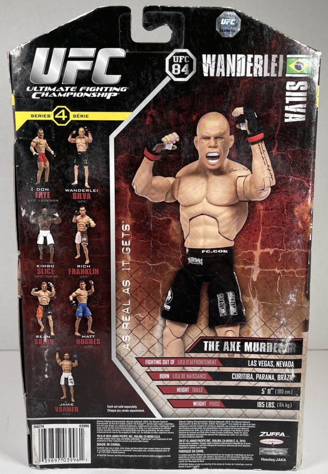 2010 Jakks Pacific UFC 84 Series 4 Wanderlei Silva [With Shaved Head]