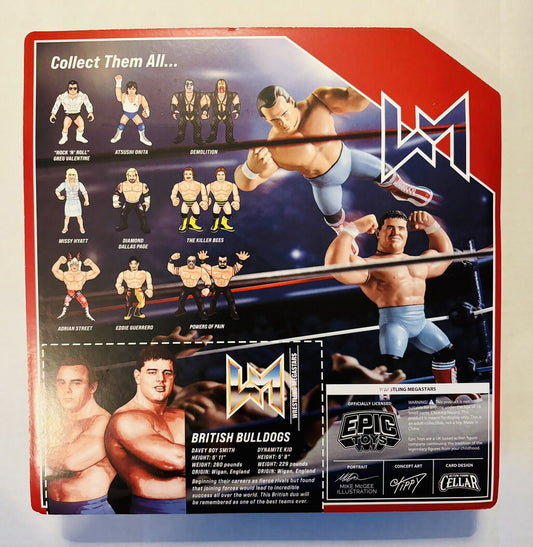 2024 Epic Toys Wrestling Megastars 2-Pack: British Bulldogs