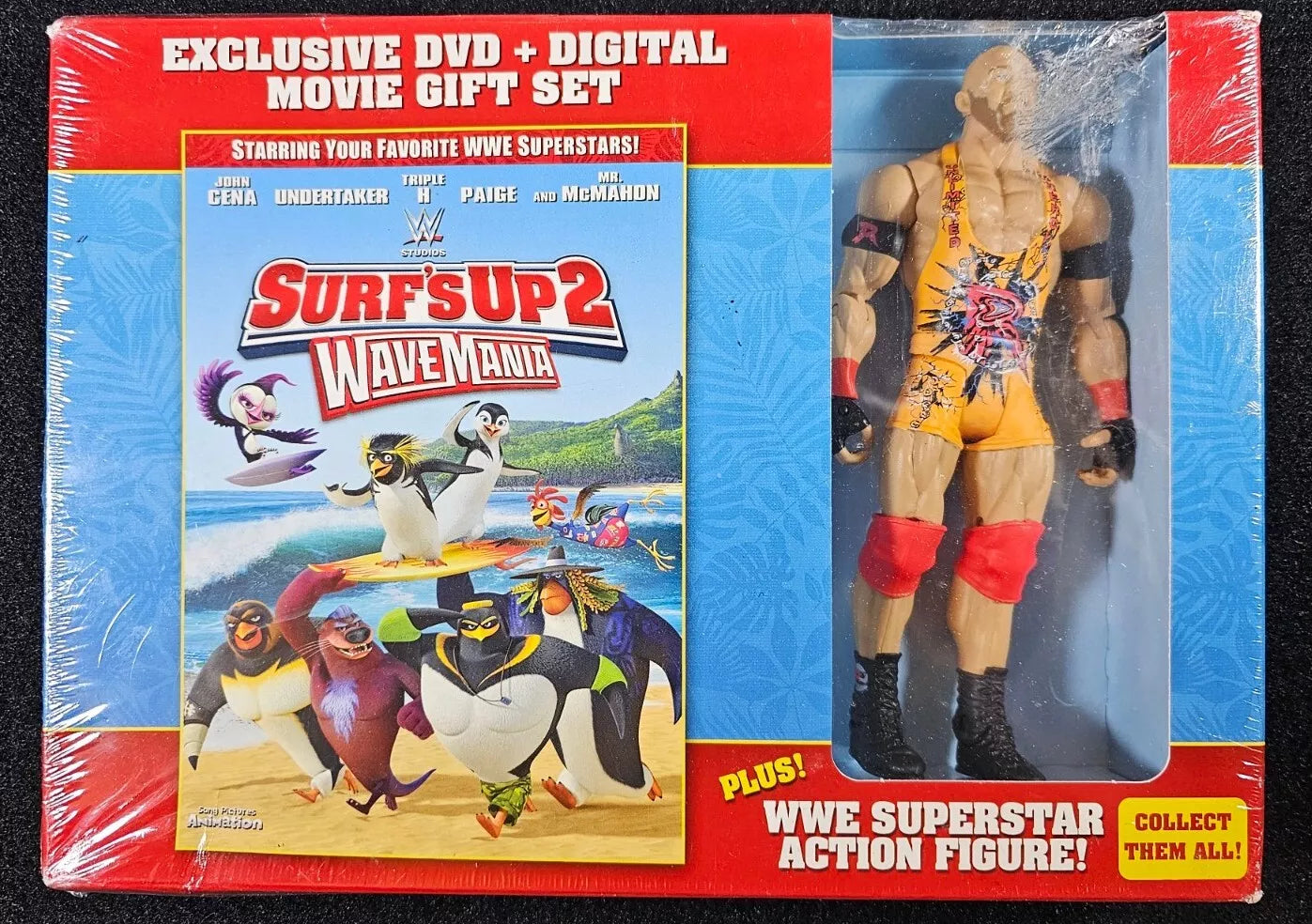 2016 WWE Mattel Surf's Up 2: Wavemania Walmart Exclusive DVD Gift Set Ryback [Basic Series 49]