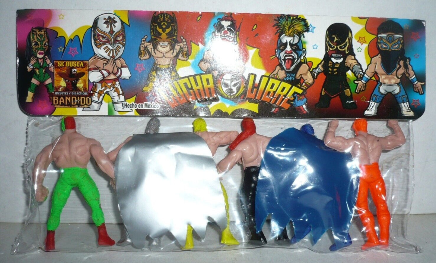 Bandido Juguetes y Didácticos Lucha Libre Bootleg/Knockoff WCW Toy Biz Steel Slammers 6-Pack