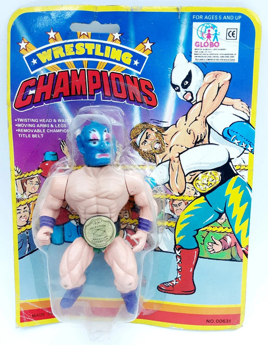 Wrestling Champions [Yellow Border] Bootleg/Knockoff Mr. Unknown