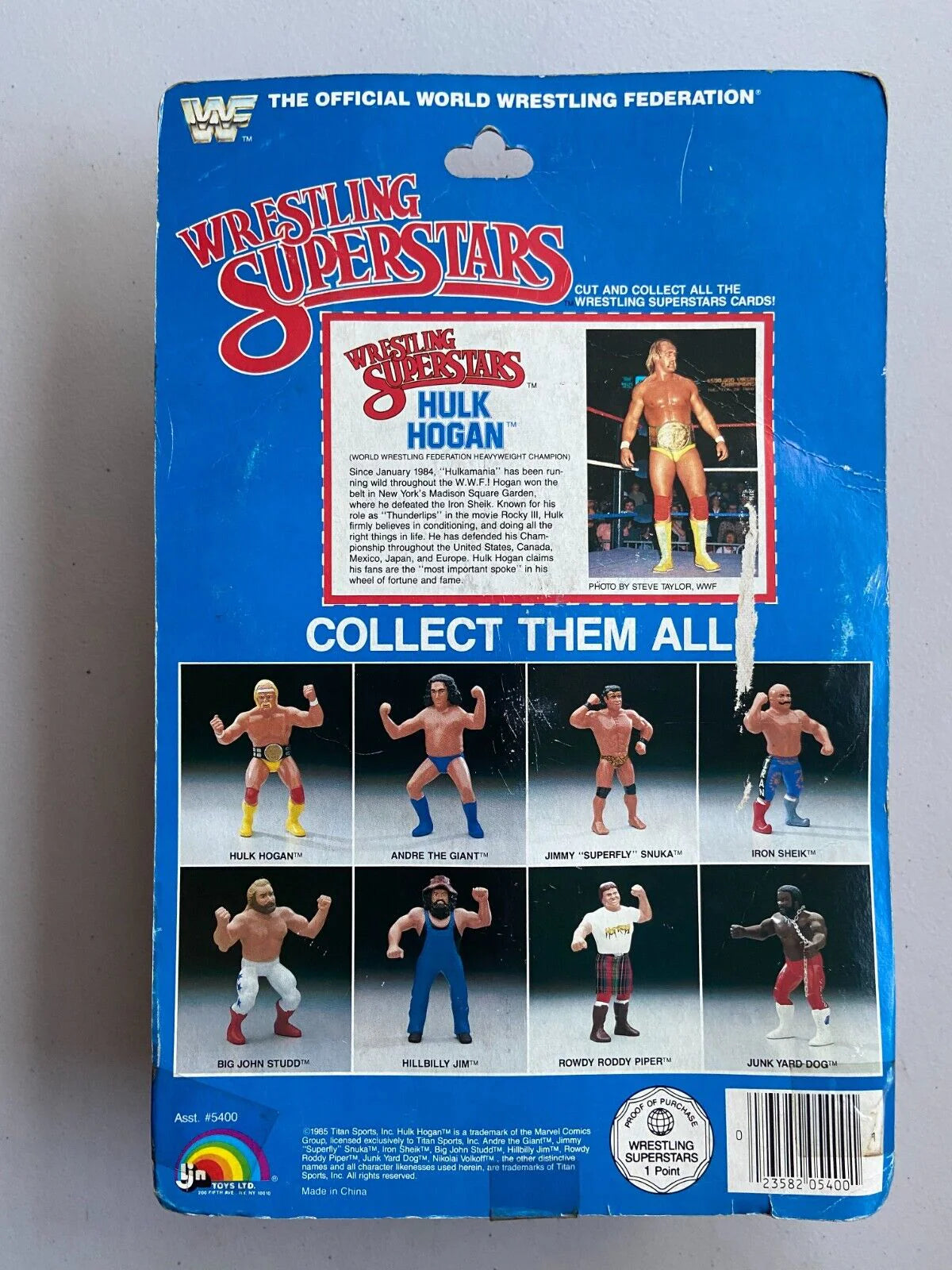 1985 WWF LJN Wrestling Superstars Series 1 Hulk Hogan