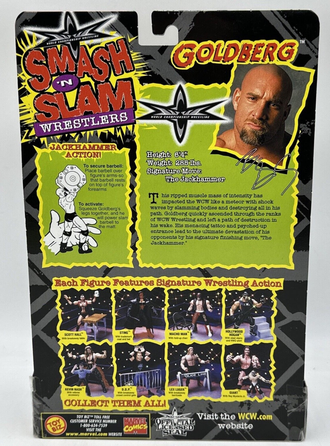 1999 WCW Toy Biz Smash 'N' Slam Goldberg [Exclusive] – Wrestling