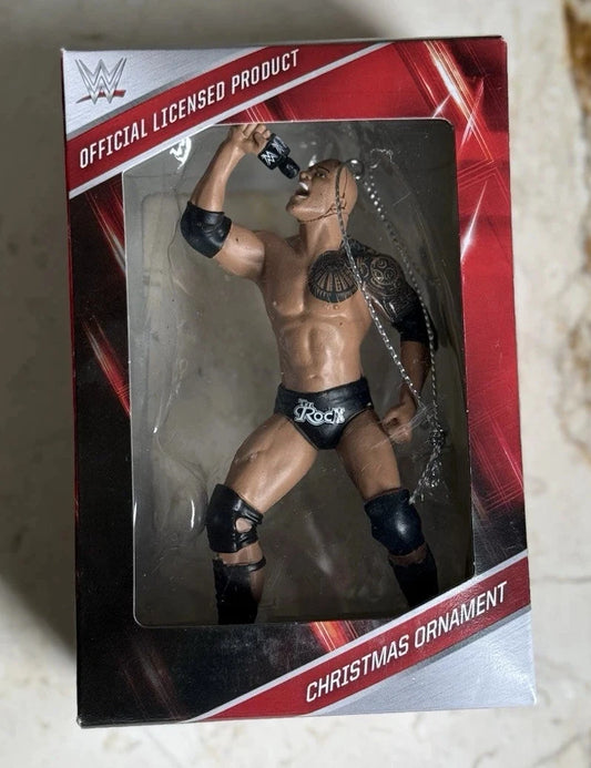 2017 WWE Kurt Adler The Rock Christmas Ornament