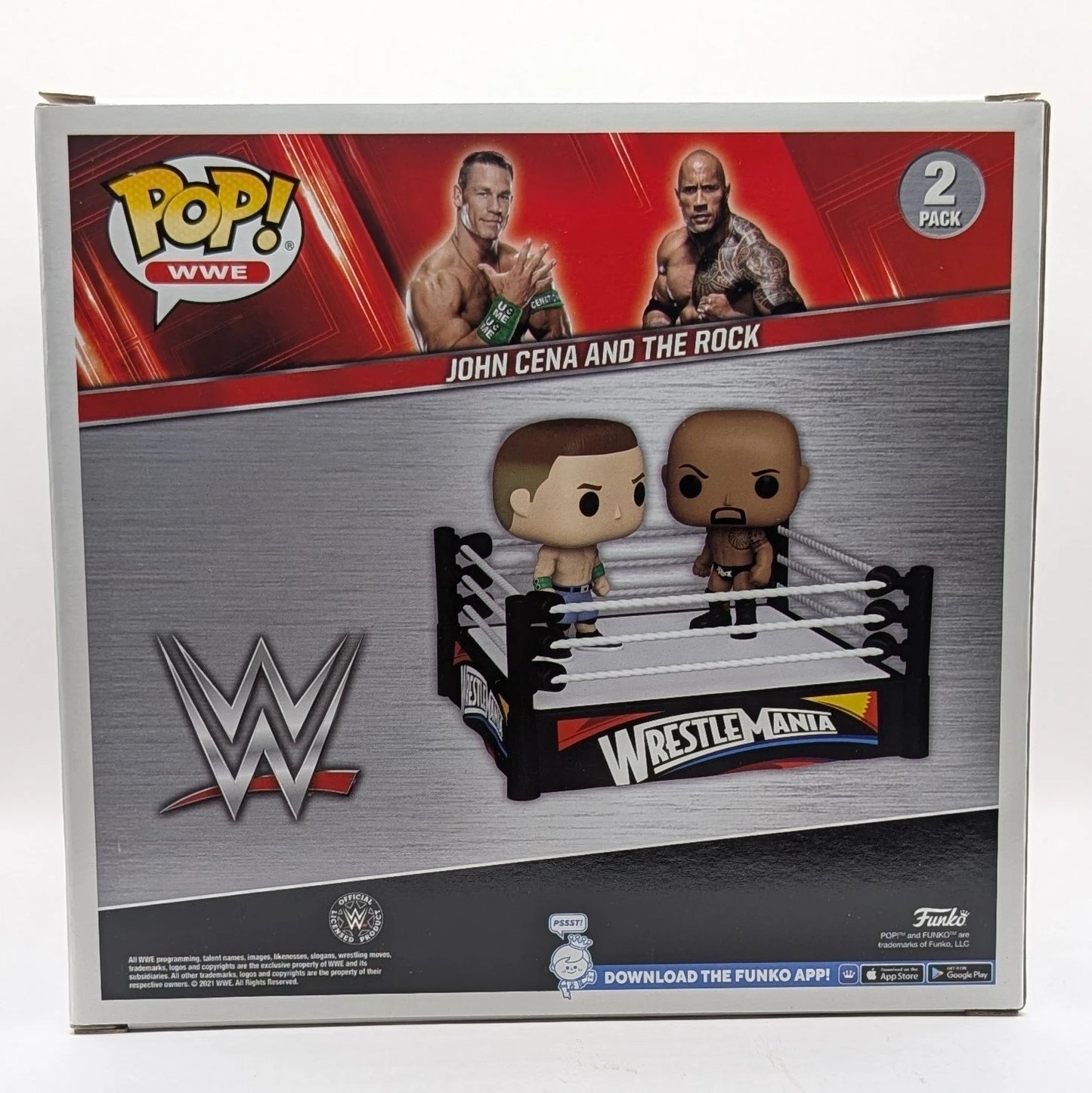 2022 WWE Funko POP! Vinyls 2-Pack: John Cena & The Rock