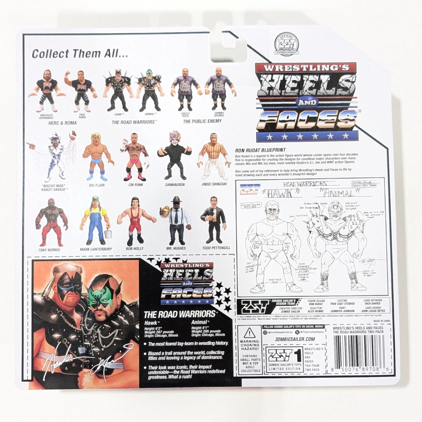 2025 Zombie Sailor's Toys Wrestling's Heels & Faces Multipack: The