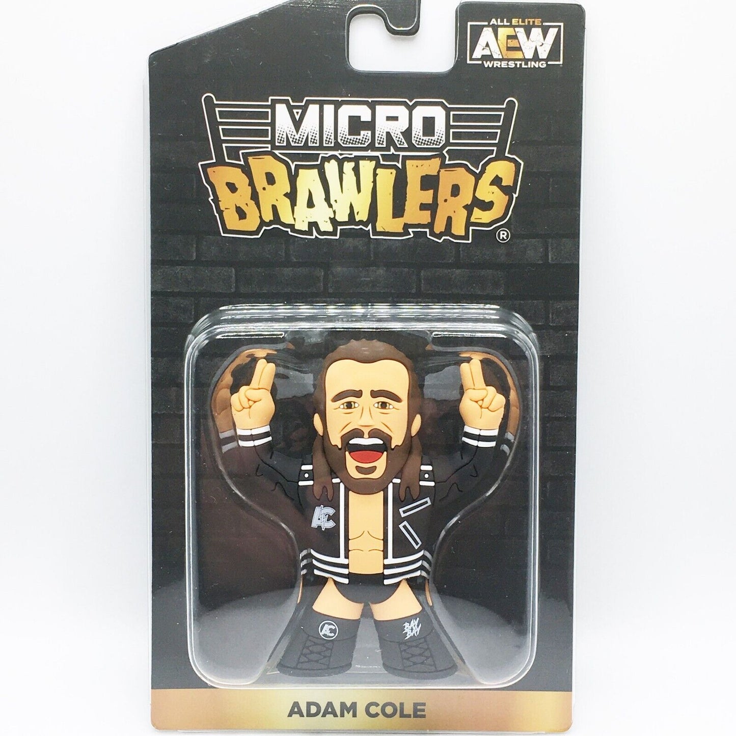 Adam Cole AEW Micro Brawler pro wrestling tees wwe Nxt Bay Bay