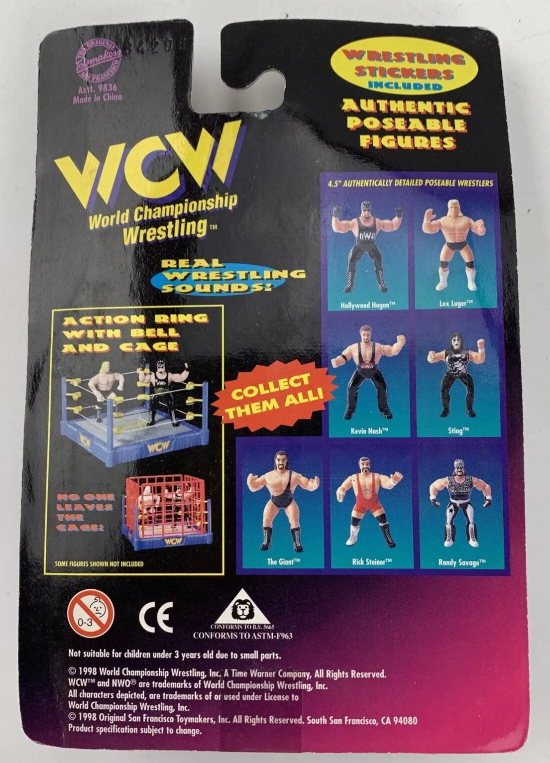 1998 WCW OSFTM 4.5" Articulated Sting