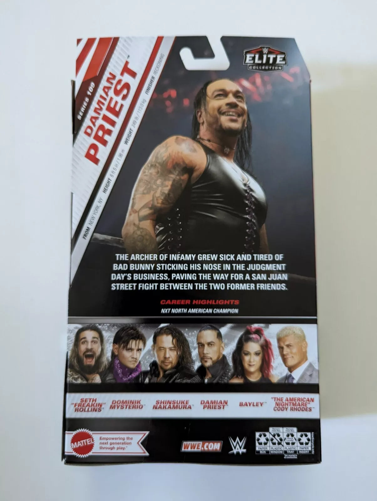Wwe Elite Figura Damian Priest Royal Rumble Con Accesorios | Meses Sin Interés