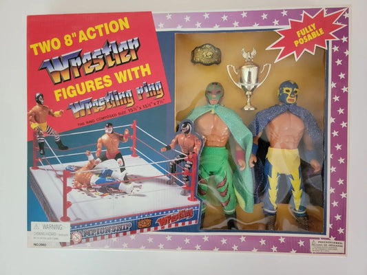 1993 The Magnificent Wrestler Rey Mysterio Jr. vs. Voltron [With Wrestling Ring]
